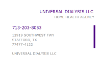 Universal dialysis llc