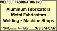 Welfelt fabrication inc