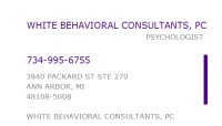 White behavioral consultants p.c.