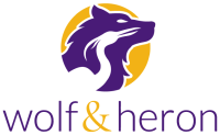 Wolf & heron