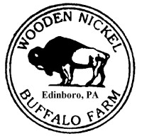 Wooden nickel buffalo farm