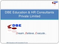 Dbe education and hr consultants pvt ltd