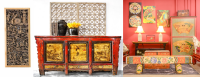 Asian home deco: antique chinese furniture and reproductions with accessories