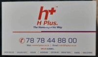 H plus - the homoeopathic way