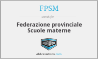 Federazione Provinciale Scuole Materne