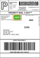 Packing label representacoes