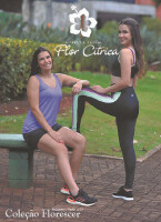 Flor cítrica moda fitness e casual