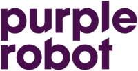 Purple robot marketing & design