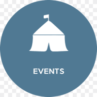 Blue icon events