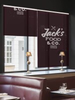 Custom black out blinds