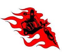 Flaming gun tattoo studio