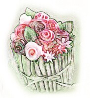 Flowerboxcake
