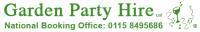 Garden party hire