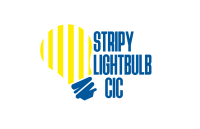 Stripy lightbulb cic