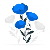Blue poppies, marque cocolico