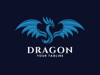 Dragon bleu