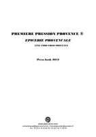 Première pression provence