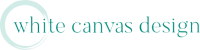White canvas design