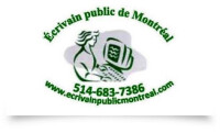 Écrivain public de montréal