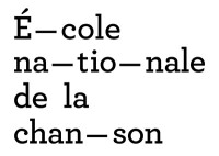 École nationale de la chanson