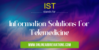 Ist - information solutions for telemedicine