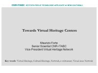 Cnr - istituto per le tecnologie applicate ai beni culturali (itabc)