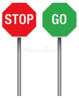 Stop n go signs