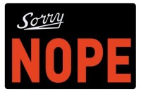 Sorry, nope