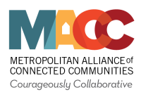 Metropolitan alliance of connected communities