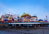 Galveston island historic pleasure pier