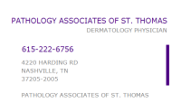 Pathology associates of st thomas