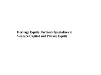 Heritage equity partners