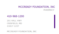 Mccready foundation, inc.