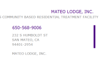 Mateo lodge inc