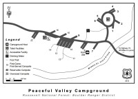 Peaceful valley campsite