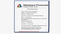 Members financial federal credit union