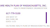 Celticare health plan of massachusetts, inc.