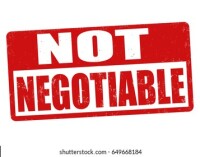 Nonnegotiable