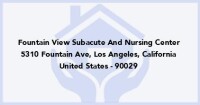 Fountain view subacute & nrsng