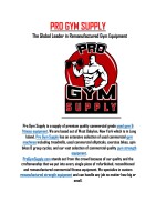Pro gym supply