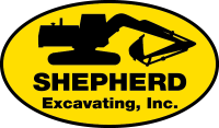 Shepherd excavating