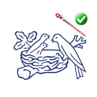 Three bird nest
