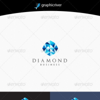 Diamond business graphics