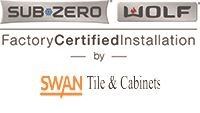 Swan tile & cabinet