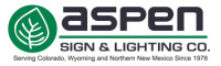 Aspen sign & lighting