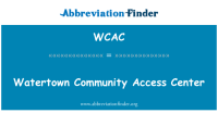 Watertown community access center