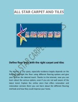 All star carpet and tiles