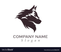 Black wolf design