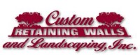 Custom retaining walls & landscaping