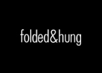 Folded and hung